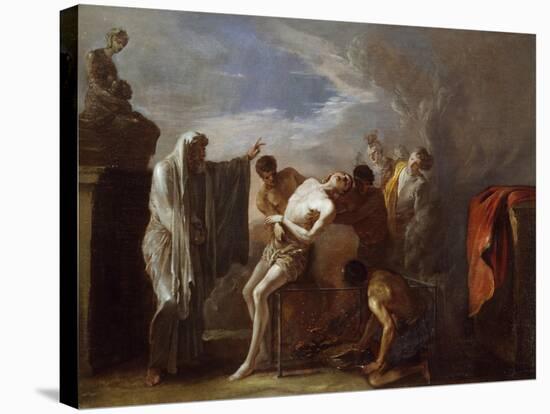 Martyrdom of St Lawrence-Johann Heinrich Schonfeld-Stretched Canvas