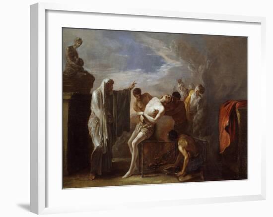 Martyrdom of St Lawrence-Johann Heinrich Schonfeld-Framed Giclee Print