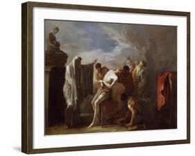 Martyrdom of St Lawrence-Johann Heinrich Schonfeld-Framed Giclee Print