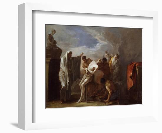 Martyrdom of St Lawrence-Johann Heinrich Schonfeld-Framed Giclee Print