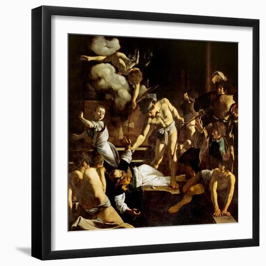 Martyrdom of St. Matthew-Caravaggio-Framed Art Print