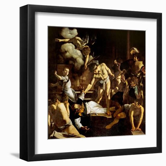 Martyrdom of St. Matthew-Caravaggio-Framed Art Print