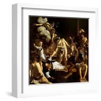 Martyrdom of St. Matthew-Caravaggio-Framed Art Print