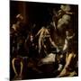 Martyrdom of St. Matthew-Caravaggio-Mounted Art Print