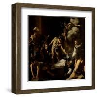 Martyrdom of St. Matthew-Caravaggio-Framed Art Print