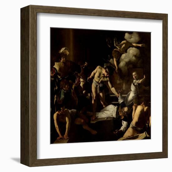 Martyrdom of St. Matthew-Caravaggio-Framed Art Print