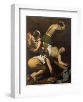 Martyrdom of St. Peter-Caravaggio-Framed Art Print