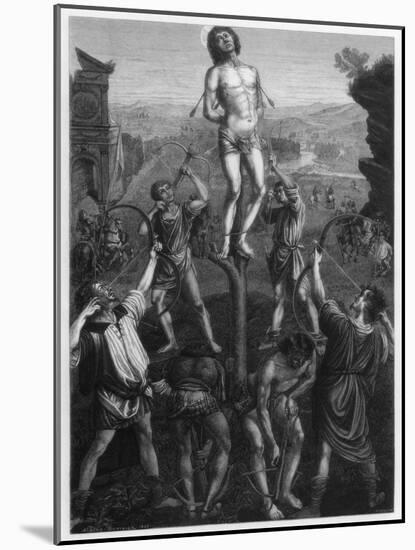 Martyrdom of St Sebastian, 1473-1475-Hotelin-Mounted Giclee Print