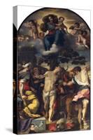 Martyrdom of St Sebastian, 1558, Altarpiece-Federico Barocci-Stretched Canvas