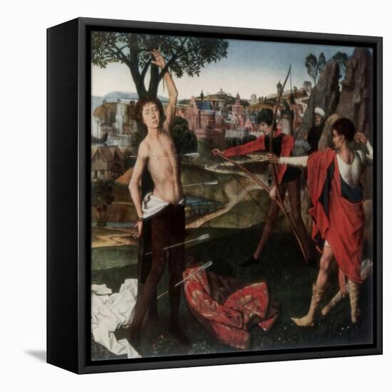 Martyrdom of St Sebastian-Hans Memling-Framed Stretched Canvas