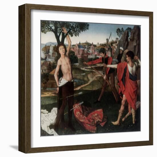 Martyrdom of St Sebastian-Hans Memling-Framed Giclee Print