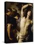 Martyrdom of St Sebastian-Andrea Vaccaro-Stretched Canvas