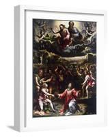 Martyrdom of St Stephen, Ca 1521-Giulio Romano-Framed Giclee Print