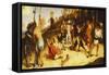 Martyrdom of St Stephen, Division of Martinengo Altarpiece-Lorenzo Lotto-Framed Stretched Canvas