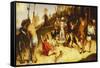 Martyrdom of St Stephen, Division of Martinengo Altarpiece-Lorenzo Lotto-Framed Stretched Canvas