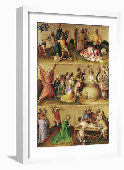 Martyrdom of the Apostles. Left Panel-Stephan Lochner-Framed Giclee Print