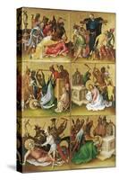 Martyrdom of the Apostles. Right Panel-Stephan Lochner-Stretched Canvas