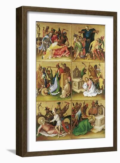 Martyrdom of the Apostles. Right Panel-Stephan Lochner-Framed Giclee Print