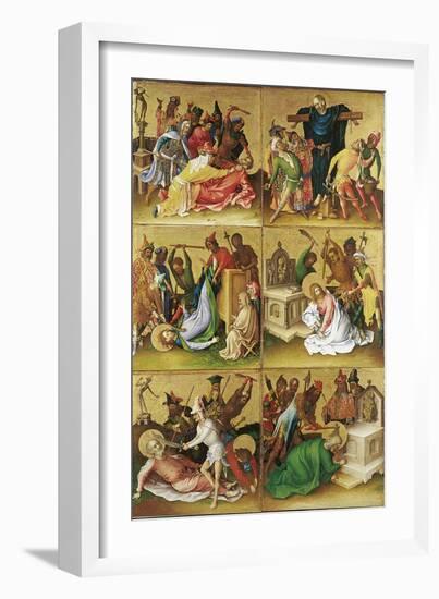 Martyrdom of the Apostles. Right Panel-Stephan Lochner-Framed Giclee Print