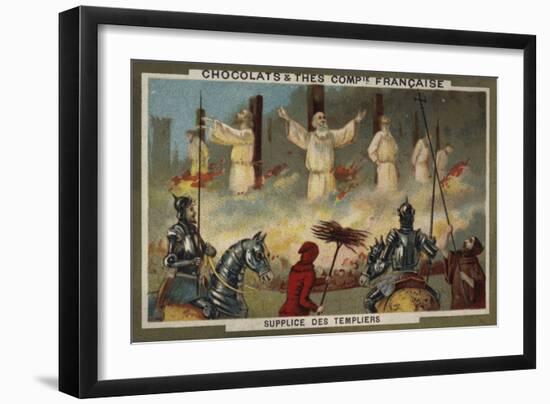 Martyrdom of the Knights Templar-null-Framed Giclee Print
