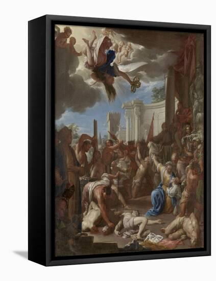 Martyrdom of the Seven Sons of Saint Felicity-Francesco Trevisani-Framed Stretched Canvas