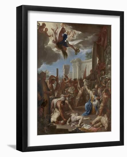 Martyrdom of the Seven Sons of Saint Felicity-Francesco Trevisani-Framed Art Print