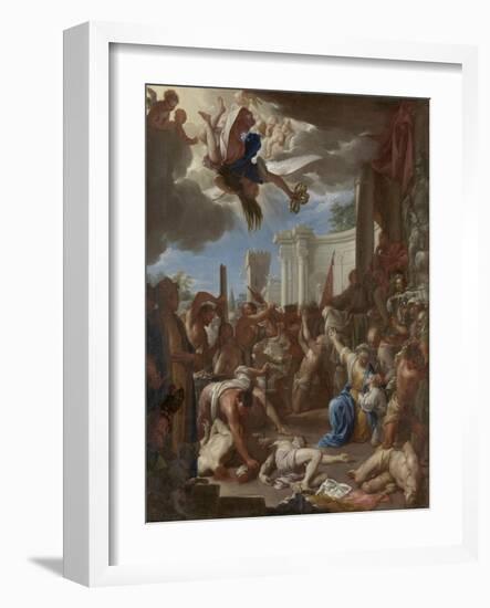 Martyrdom of the Seven Sons of Saint Felicity-Francesco Trevisani-Framed Art Print