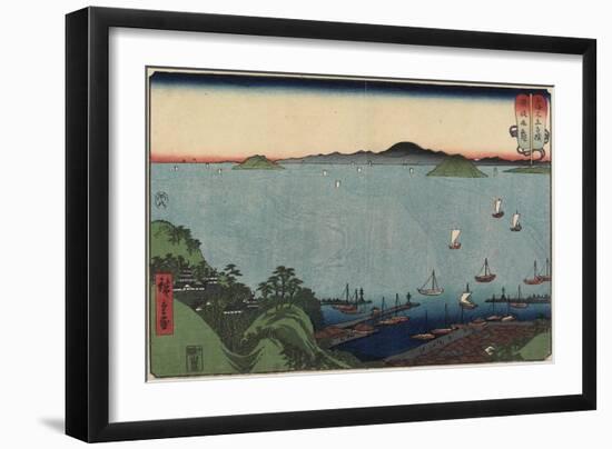 Marugame in Sanuki Province, August 1858-Utagawa Hiroshige-Framed Giclee Print