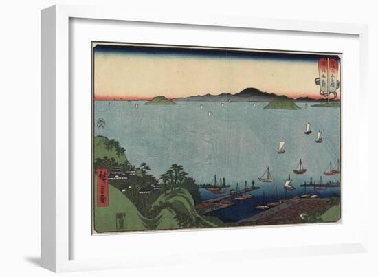 Marugame in Sanuki Province, August 1858-Utagawa Hiroshige-Framed Giclee Print