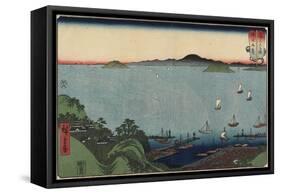 Marugame in Sanuki Province, August 1858-Utagawa Hiroshige-Framed Stretched Canvas