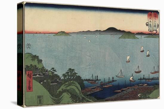 Marugame in Sanuki Province, August 1858-Utagawa Hiroshige-Stretched Canvas