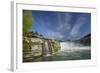 Maruia Falls and Maruia River, Tasman, South Island, New Zealand-David Wall-Framed Photographic Print