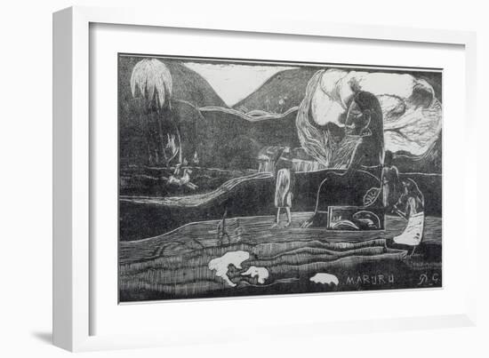 Maruru (Merci !)-Paul Gauguin-Framed Giclee Print