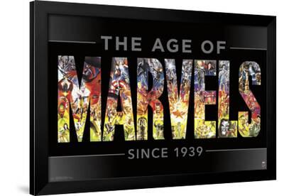 Marvel 80th - Age of Marvels--Framed Standard Poster
