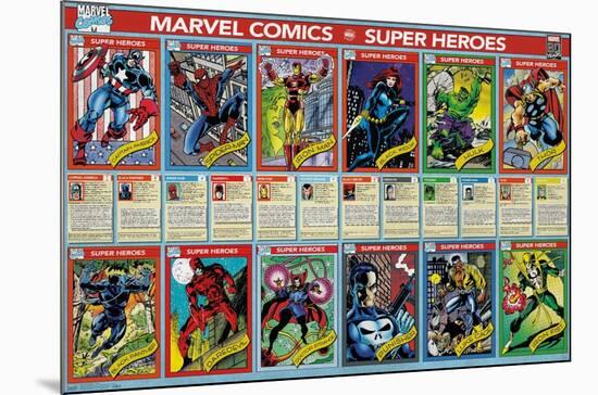 MARVEL 80TH - CARDS-null-Mounted Standard Poster