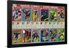 MARVEL 80TH - CARDS-null-Framed Standard Poster