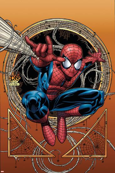 Marvel Adventures Spider-Man No.36 Cover: Spider-Man-David Nakayama-Lamina Framed Poster