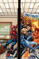 Marvel Adventures Spider-Man No.39 Cover: Spider-Man, Fatastic Four-Patrick Scherberger-Lamina Framed Poster