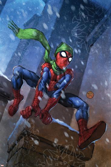 Marvel Adventures Spider-Man No.46 Cover: Spider-Man-Francis Tsai-Lamina Framed Poster