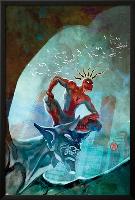 Marvel Adventures Spider-Man No.48 Cover: Spider-Man-Francis Tsai-Lamina Framed Poster