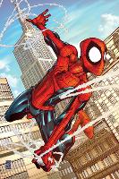 Marvel Adventures Spider-Man No.50 Cover: Spider-Man-Patrick Scherberger-Lamina Framed Poster