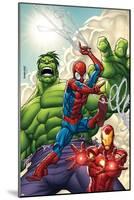 Marvel Adventures Super Heroes No.1 Cover: Spider-Man, Iron Man and Hulk-Roger Cruz-Mounted Poster