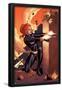 Marvel Adventures Super Heroes No.10 Cover: Black Widow Shooting-Clayton Henry-Framed Poster