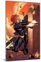 Marvel Adventures Super Heroes No.10 Cover: Black Widow Shooting-Clayton Henry-Mounted Poster