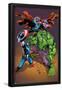 Marvel Adventures Super Heroes No.21 Cover: Captain America, Hulk, and Dr. Strange Posing-Carlo Pagulayan-Framed Poster