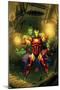 Marvel Adventures Super Heroes No.4 Cover: Iron Man, Hulk and Spider-Man-Roger Cruz-Mounted Poster
