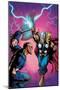 Marvel Adventures Super Heroes No.6 Cover: Thor Fighting-Clayton Henry-Mounted Poster