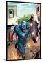 Marvel Adventures Super Heroes No.8 Cover: Captain America-Clayton Henry-Lamina Framed Poster