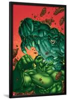 Marvel Age Hulk No.4 Cover: Hulk and Abomination-John Barber-Lamina Framed Poster