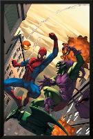 Marvel Age Spider-Man No.16 Cover: Spider-Man and Green Goblin-Roger Cruz-Lamina Framed Poster
